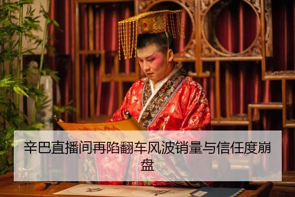 辛巴直播间再陷翻车风波销量与信任度崩盘